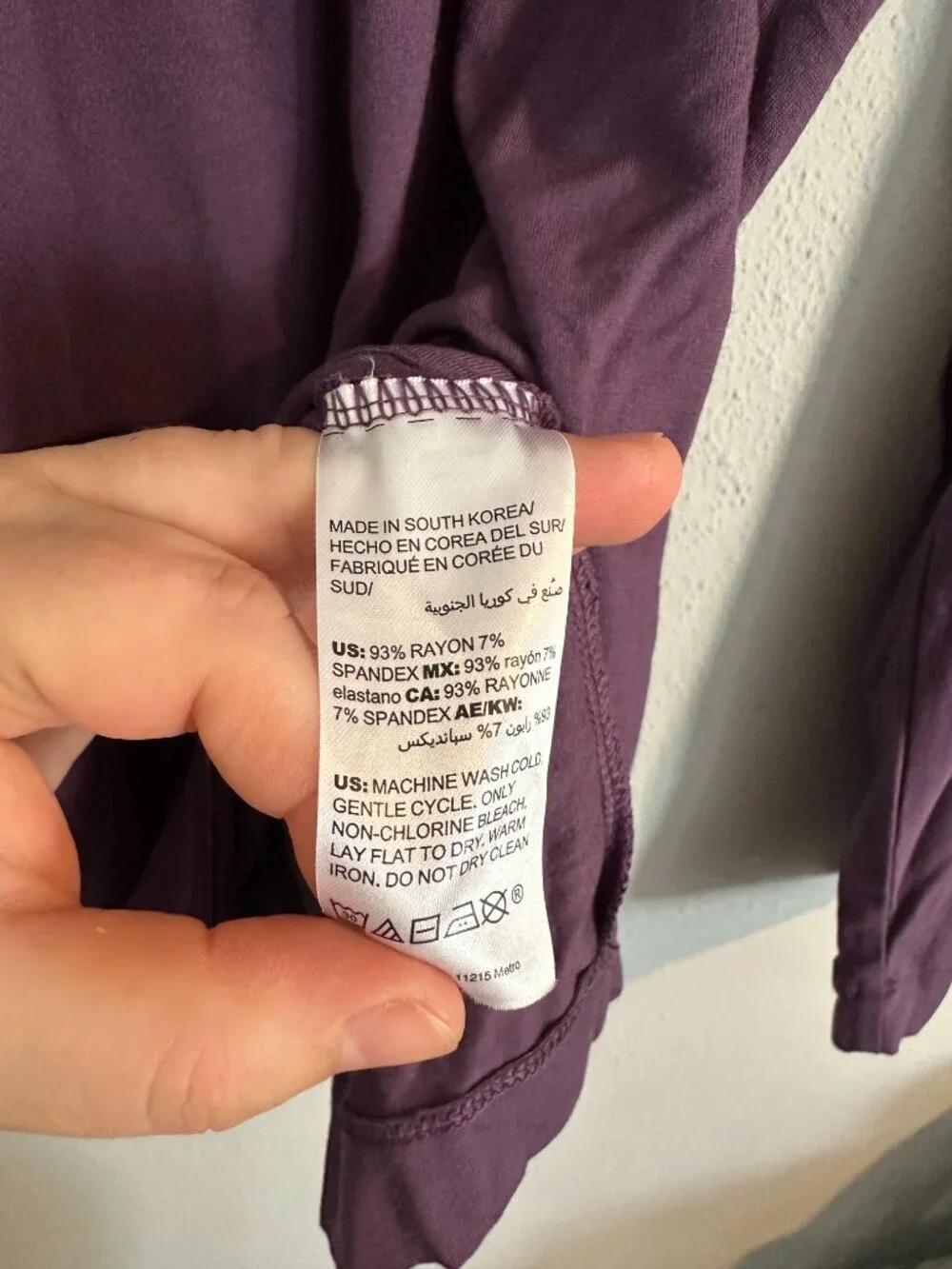 Chico’s Ultimate Tee Purple Long Sleeve Top Size XL (Chico’s 3) Rayon Stretch - Picture 4 of 7